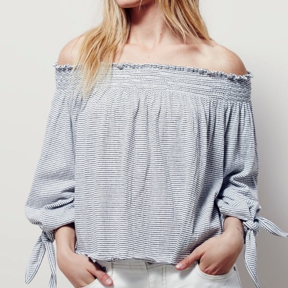 Free People Tops - We The Free Lexington Tee Blue